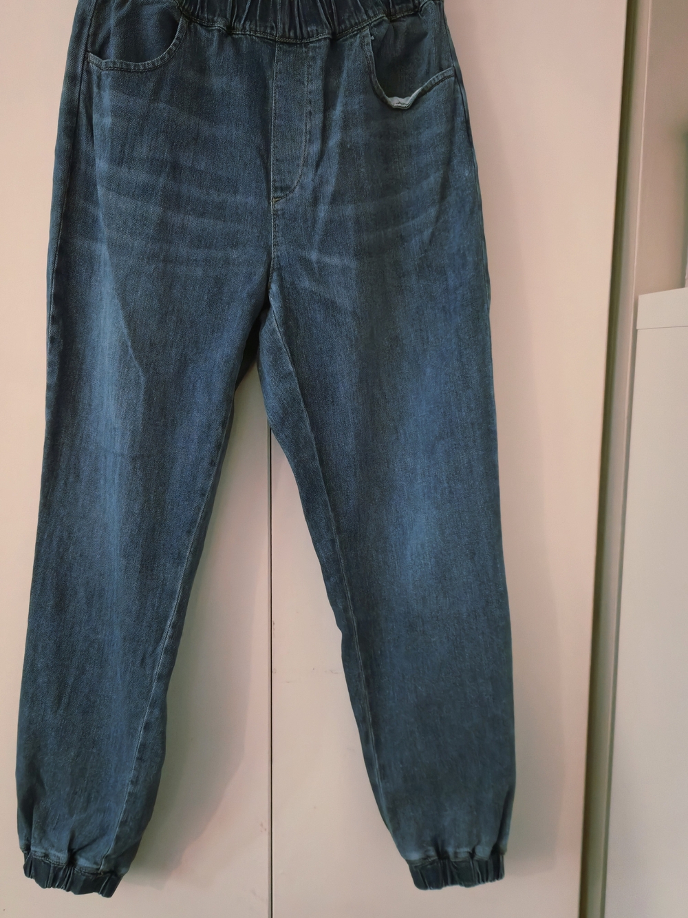 LOFT Outlet High Rise Denim Jogger Pants